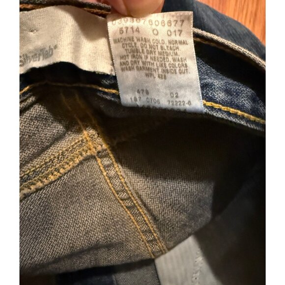 Vtg Levis Silver Tab True Boot Jeans Mens 36X32 Blue Y2K - Picture 4 of 8